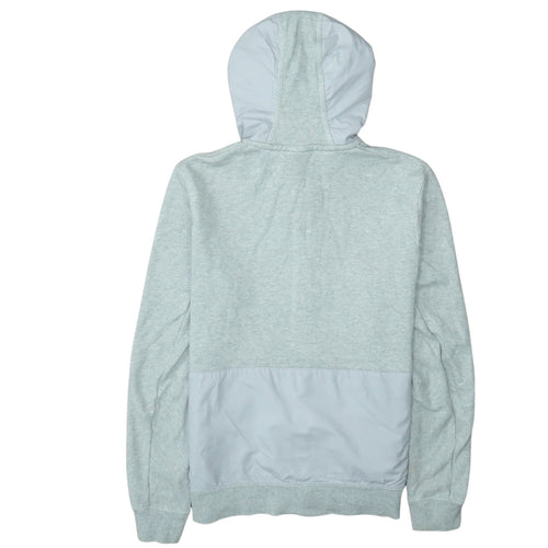 Nike Men's Grey Full Zip Hoodie M Regular Fit Cotton Blend