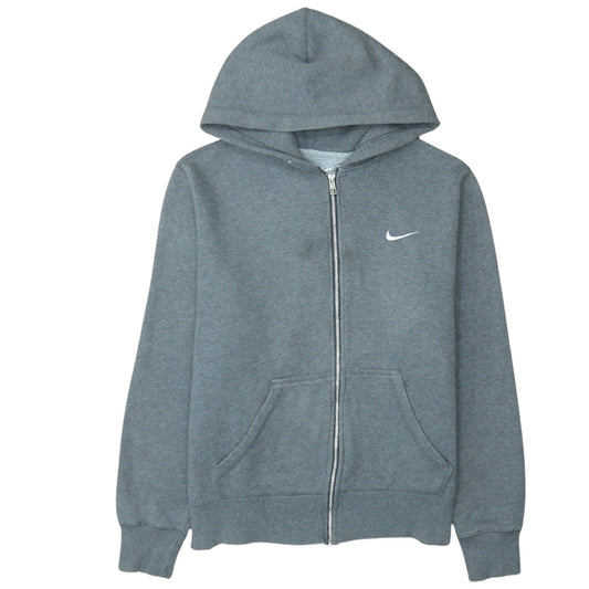 Nike Men's Grey Full Zip Hoodie Size L Sportswear Sweatshirt