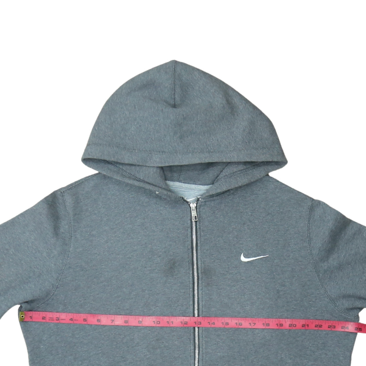 Nike Men's Grey Full Zip Hoodie Size L Sportswear Sweatshirt