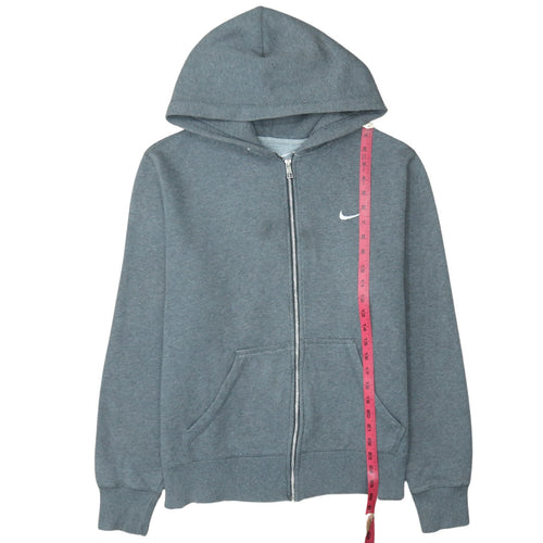 Nike Men's Grey Full Zip Hoodie Size L Sportswear Sweatshirt