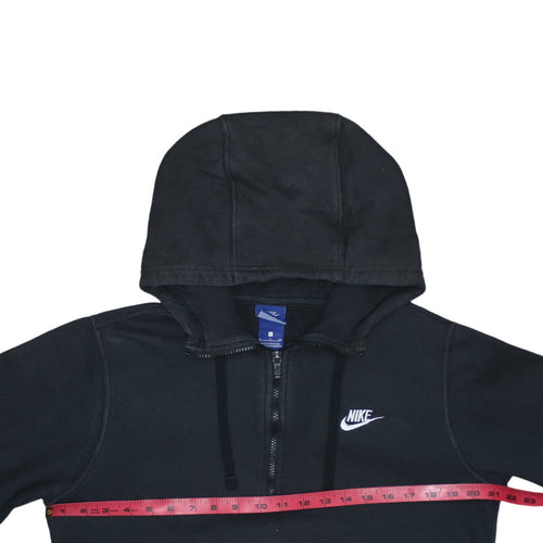 Nike Mens Black S 1/2 Zip Regular Fit Hooded Sweatshirt