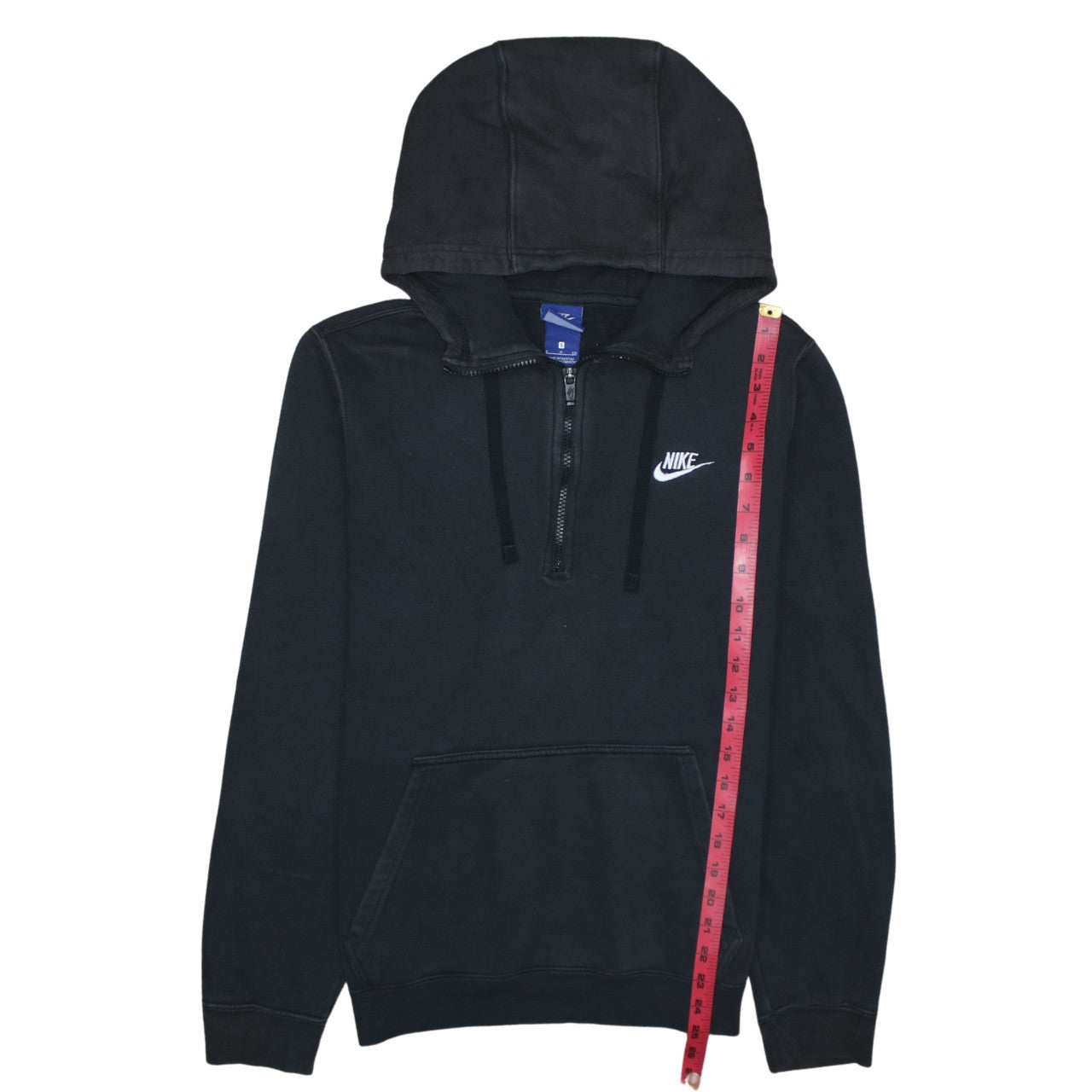 Nike Mens Black S 1/2 Zip Regular Fit Hooded Sweatshirt