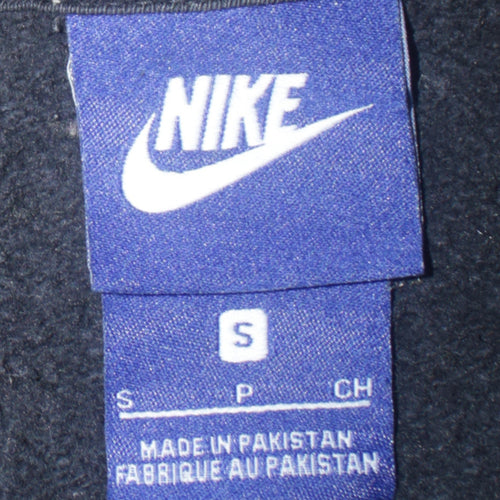Nike Mens Black S 1/2 Zip Regular Fit Hooded Sweatshirt