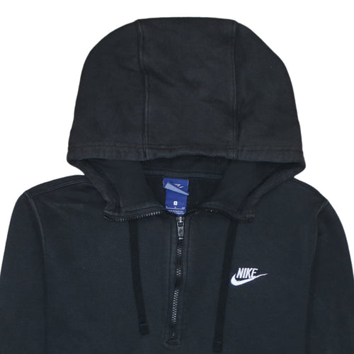 Nike Mens Black S 1/2 Zip Regular Fit Hooded Sweatshirt