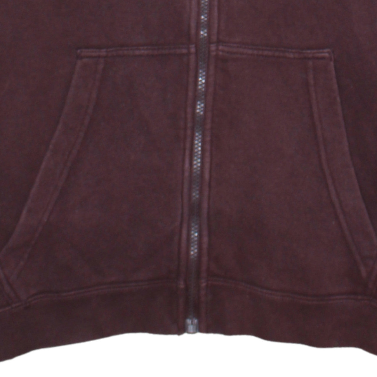 Nike Men's Brown Full Zip Hoodie M Regular Fit Fleece Sweatshirt