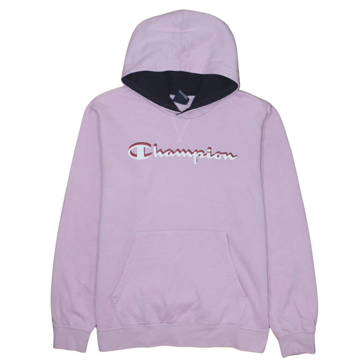 Champion Girls Pink Pullover Fleece Hoodie 15-16 Years Logo Sweatshirt
