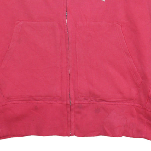 GAP Womens Pink Full Zip Hoodie Small Cotton Blend Casual