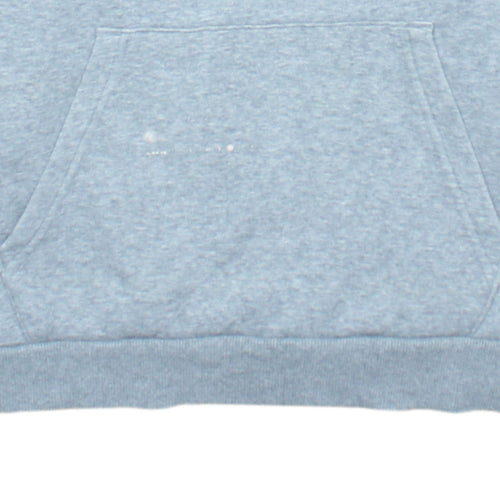 Puma Men's Grey Pullover Hoodie L Fleece Logo Sportswear