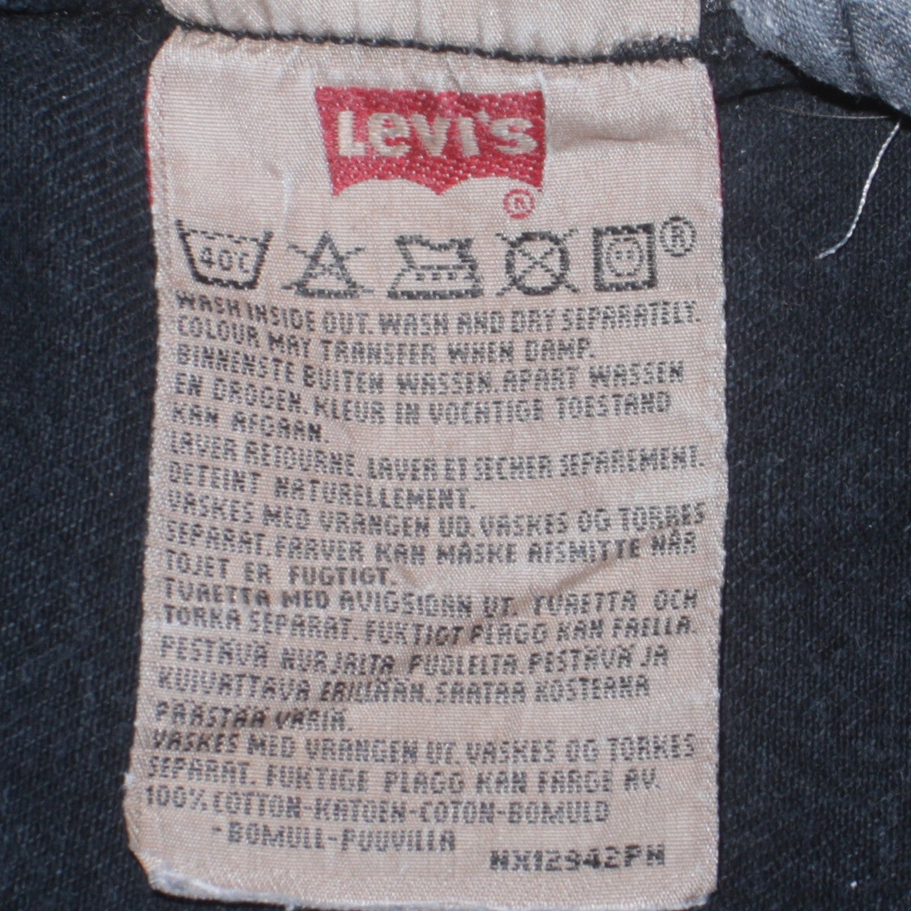 Levi's 501 Men Blue Straight Leg Jeans W32 L34 Vintage Cotton Denim