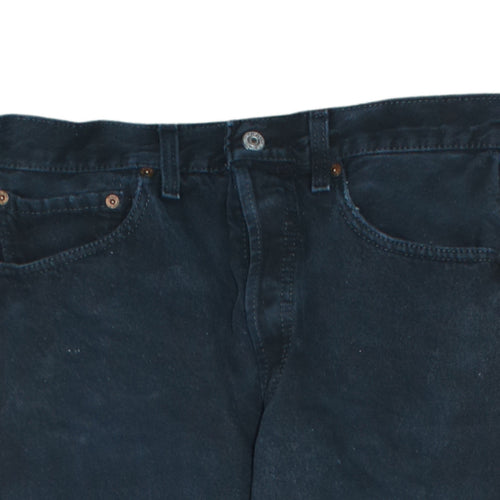 Levi's 501 Men Blue Straight Leg Jeans W32 L34 Vintage Cotton Denim