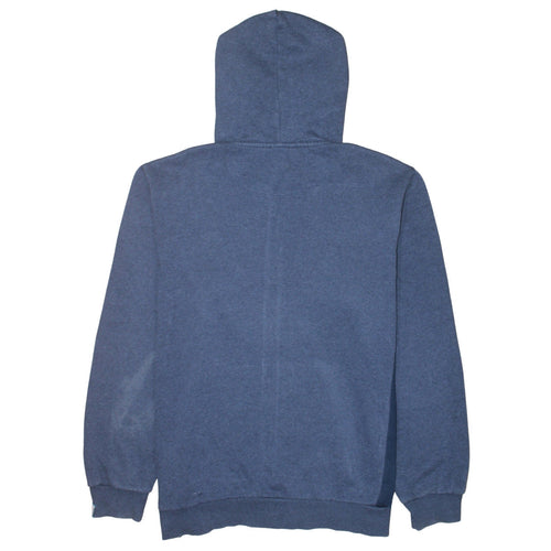Adidas Men Blue Full Zip Hoodie L Regular Fit Sports Sweatshirt