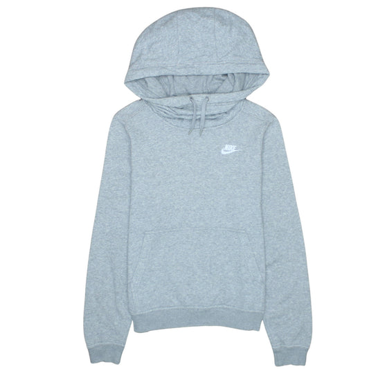 Nike Womens Grey Pullover Hoodie XS Cotton Blend Sweatshirt