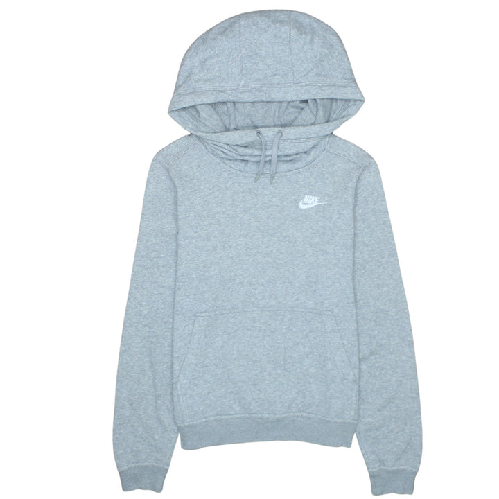 Nike Womens Grey Pullover Hoodie XS Cotton Blend Sweatshirt