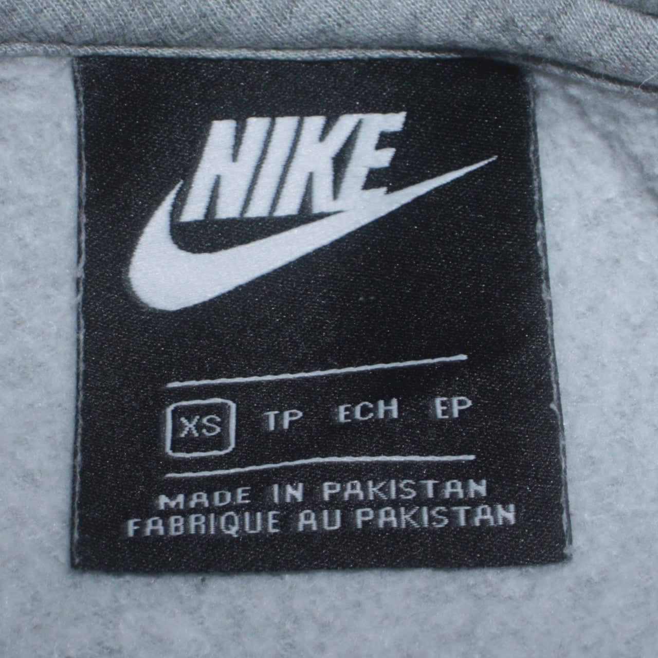 Nike Womens Grey Pullover Hoodie XS Cotton Blend Sweatshirt