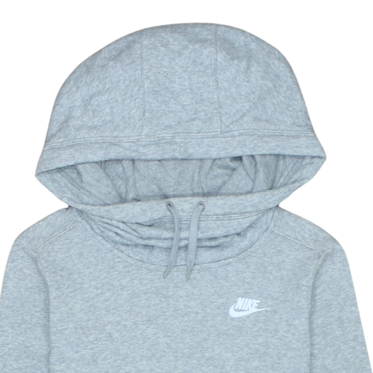 Nike Womens Grey Pullover Hoodie XS Cotton Blend Sweatshirt