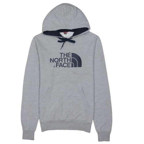 The North Face Men's Grey Pullover Hoodie Small Outdoor Fleece