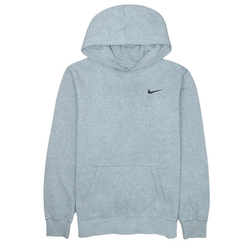 Nike Boys Grey Pullover Hoodie XL 13-15 Years Fleece Sweatshirt