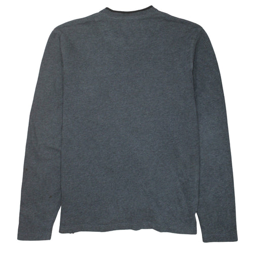 Timberland Men's Grey Cotton V-Neck Pullover Jumper Size L