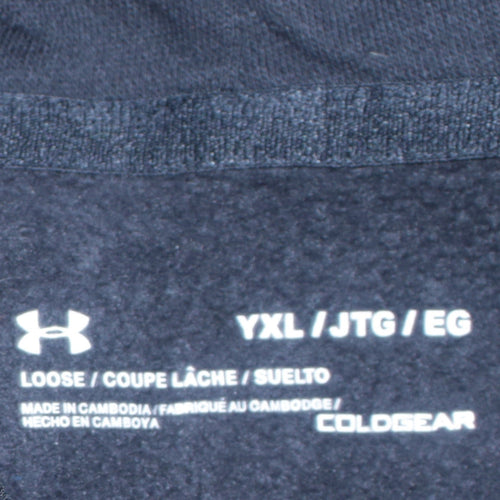 Under Armour Unisex Kids Black XL Pullover Fleece Hoodie