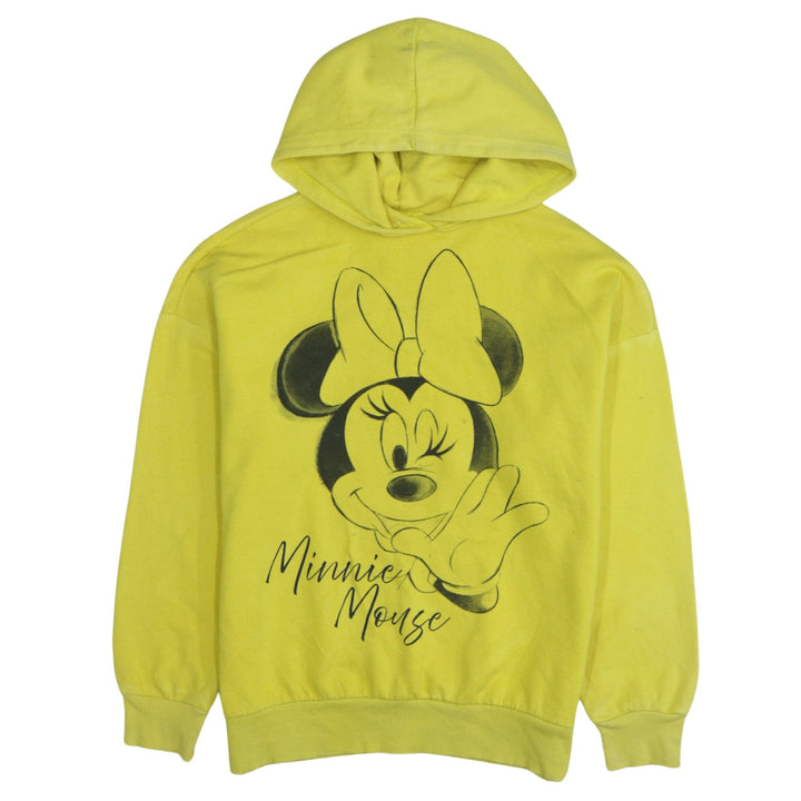 Disney Women’s Yellow Minnie Mouse Pullover Hoodie XS