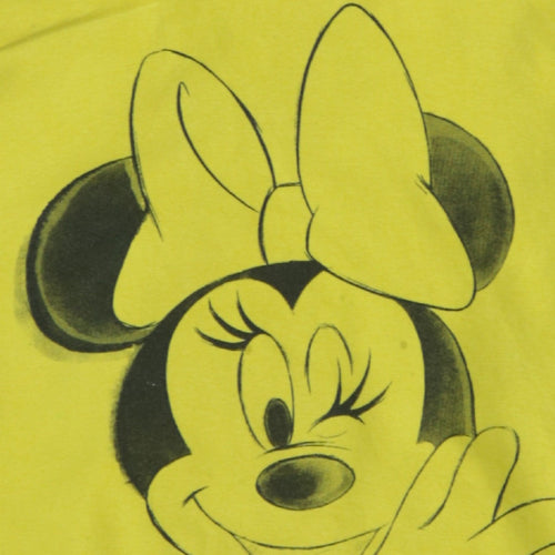 Disney Women’s Yellow Minnie Mouse Pullover Hoodie XS