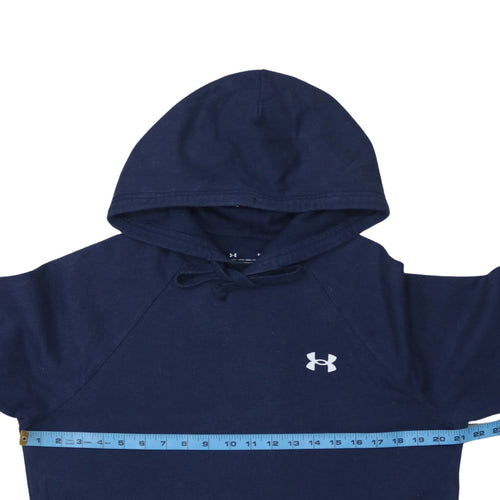 Under Armour Men's Blue Small Pullover Hoodie with Logo
