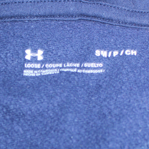 Under Armour Men's Blue Small Pullover Hoodie with Logo