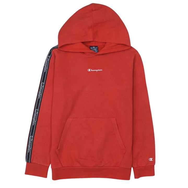 Champion Boys Red Pullover Hoodie XL 13-14 Years Fleece Logo Sweatshirt