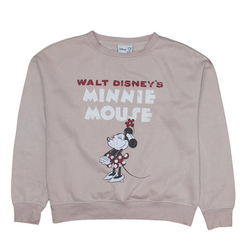 Primark Disney Women Beige Minnie Mouse Pullover Sweatshirt Small
