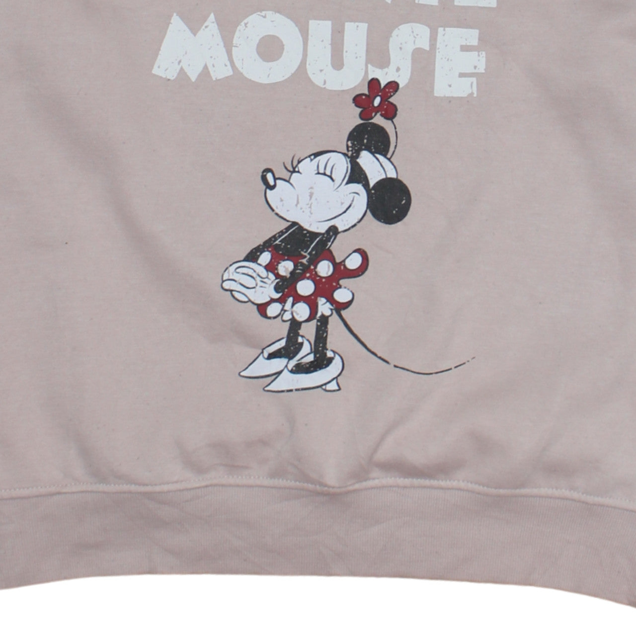 Primark Disney Women Beige Minnie Mouse Pullover Sweatshirt Small