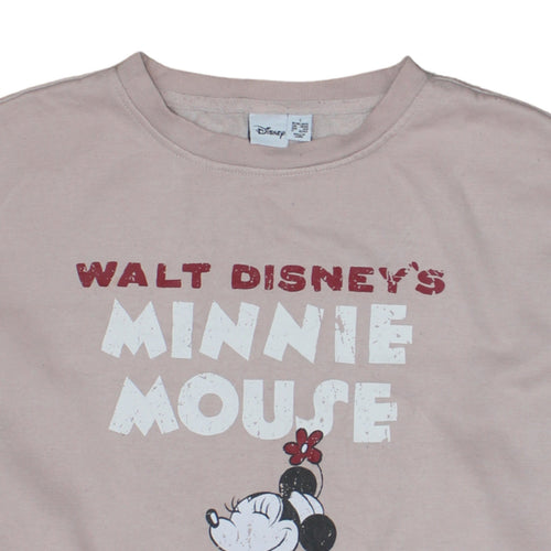 Primark Disney Women Beige Minnie Mouse Pullover Sweatshirt Small