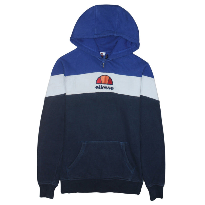 Ellesse Men's Blue XS Pullover Hoodie with Embroidered Logo