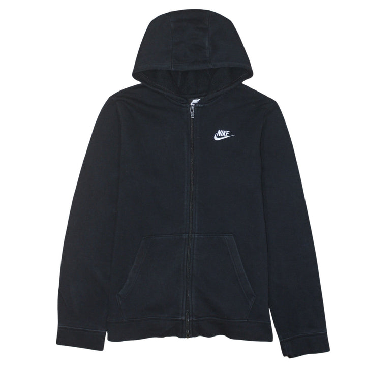 Nike Boys Black XL Full Zip Hoodie Sweatshirt with Logo