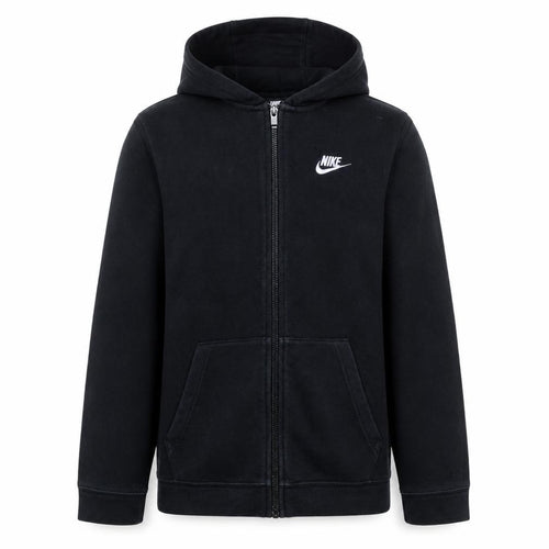 Nike Boys Black XL Full Zip Hoodie Sweatshirt with Logo