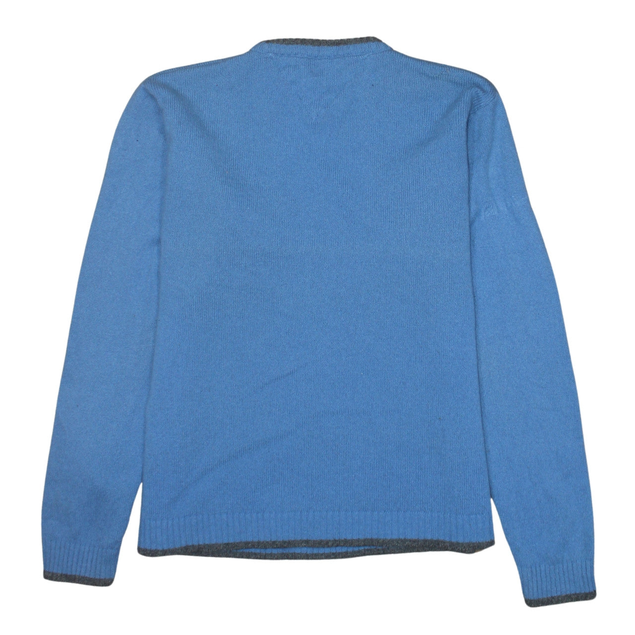 Tommy Hilfiger Women's Blue Cotton Crew Neck Jumper L