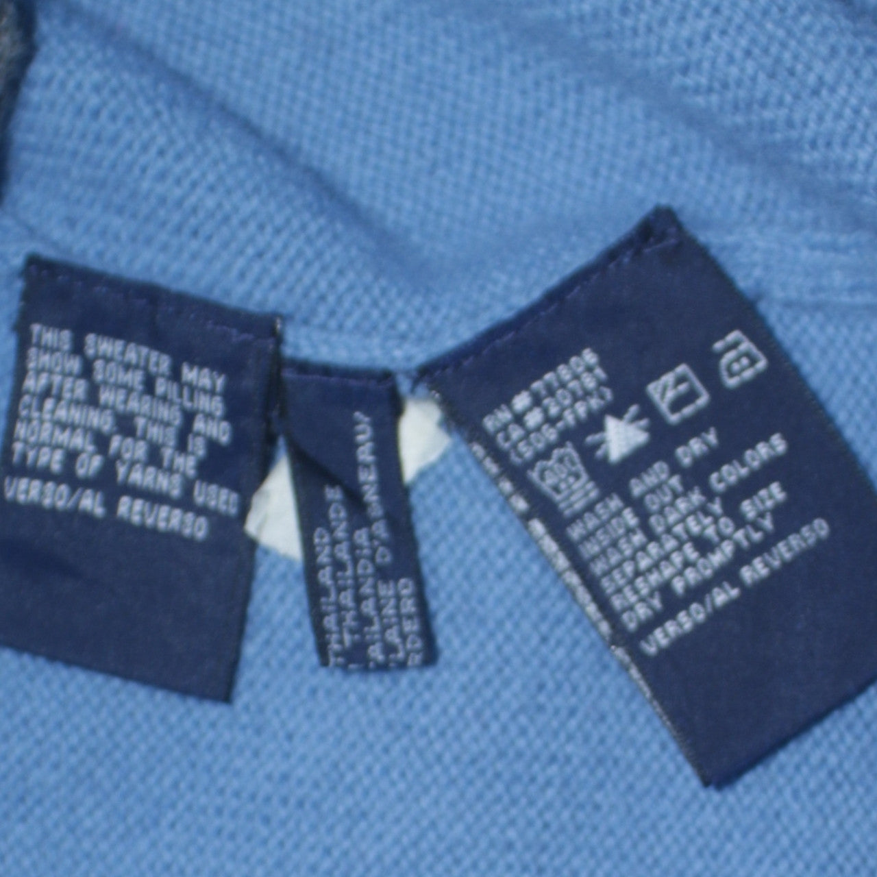Tommy Hilfiger Women's Blue Cotton Crew Neck Jumper L