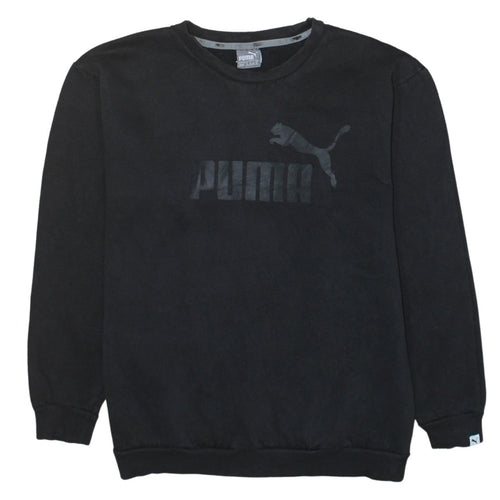 Puma Women's Black Crew Neck Pullover Sweatshirt Size 12