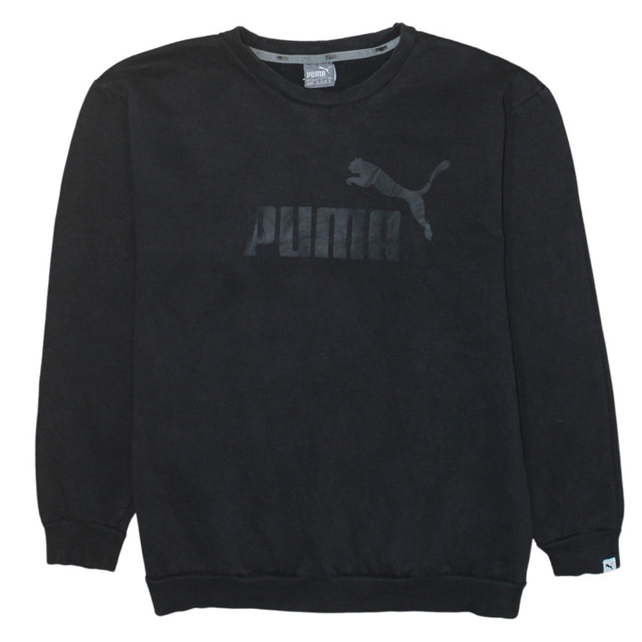 Puma Women's Black Crew Neck Pullover Sweatshirt Size 12