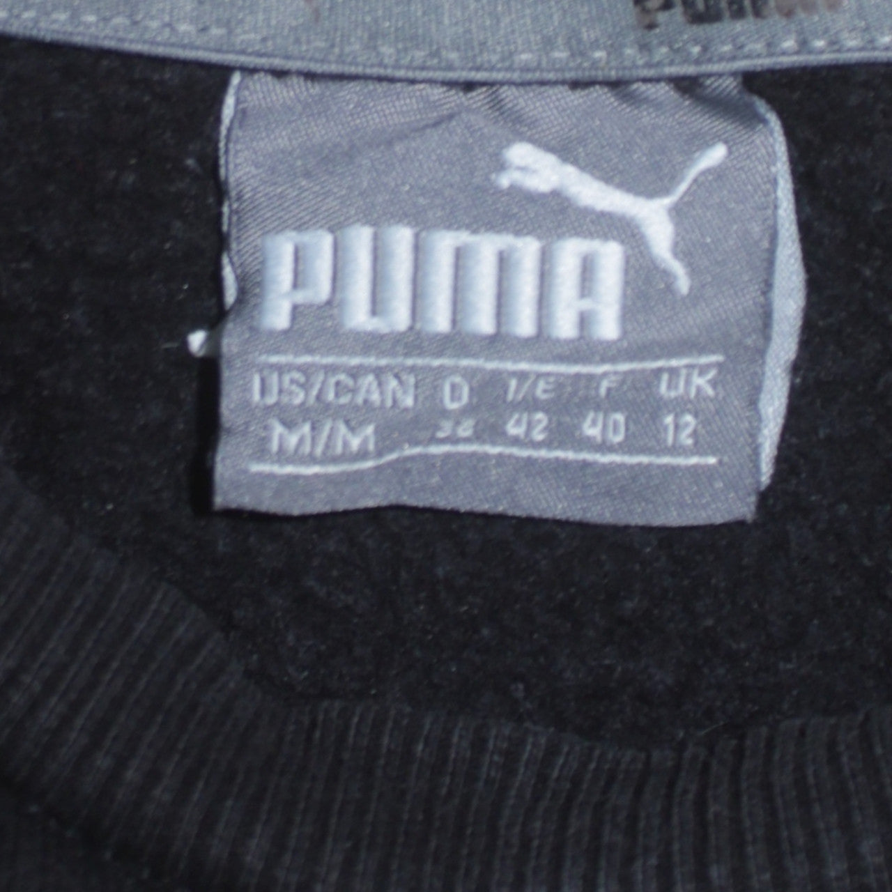 Puma Women's Black Crew Neck Pullover Sweatshirt Size 12