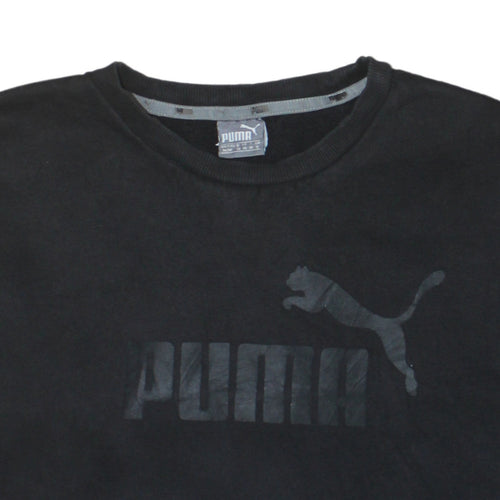 Puma Women's Black Crew Neck Pullover Sweatshirt Size 12