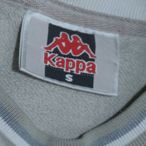 Kappa Womens Grey Sweatshirt Small Crew Neck Logo Pullover