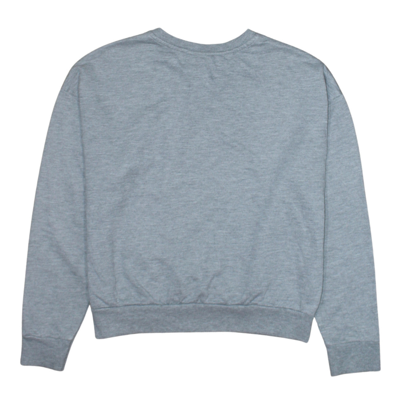 Disney Women Grey Stitch Sweatshirt Size S Crew Neck Pullover