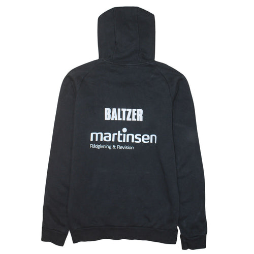 Adidas Men's Black Small Pullover Hoodie with Logo Sportswear