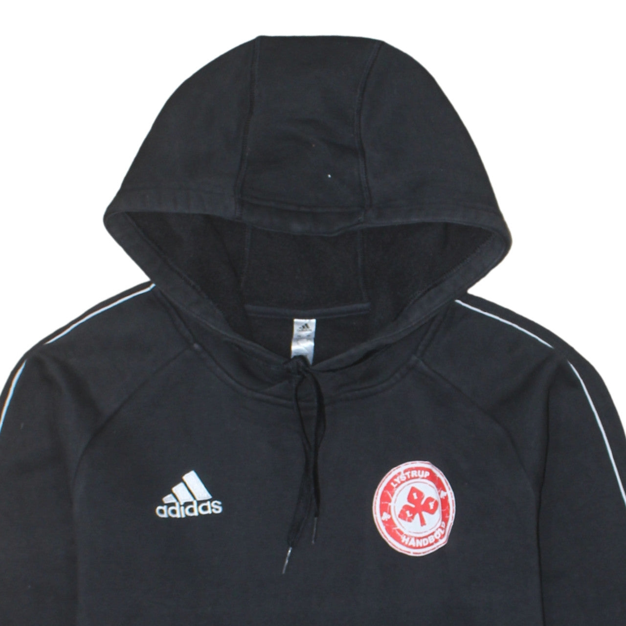 Adidas Men's Black Small Pullover Hoodie with Logo Sportswear