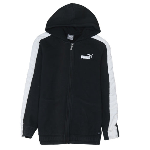 Puma Men's Black Full Zip Hoodie Small Sportswear Fleece
