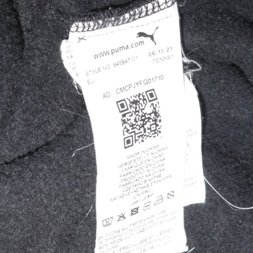Puma Men's Black Full Zip Hoodie Small Sportswear Fleece