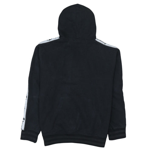 Champion Men’s Black Pullover Hoodie Medium Logo Tape Fleece