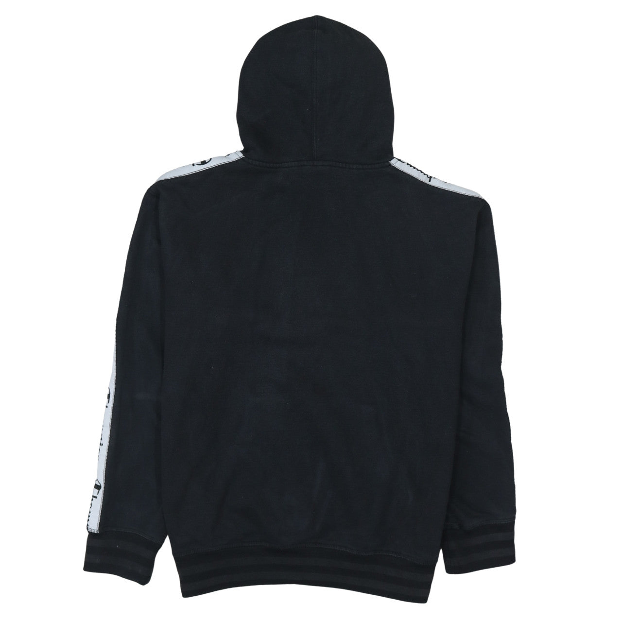 Champion Men’s Black Pullover Hoodie Medium Logo Tape Fleece