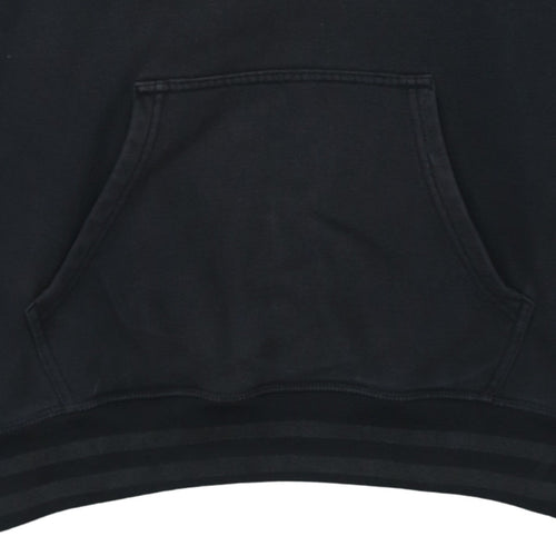 Champion Men’s Black Pullover Hoodie Medium Logo Tape Fleece