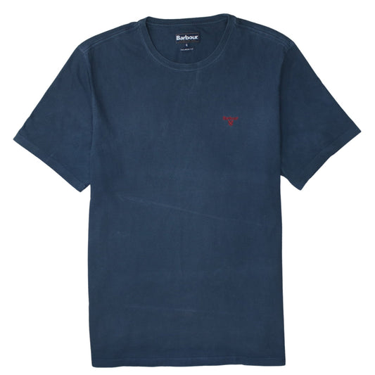 Barbour Men's Blue Cotton Tailored Fit Crew Neck T-Shirt XL